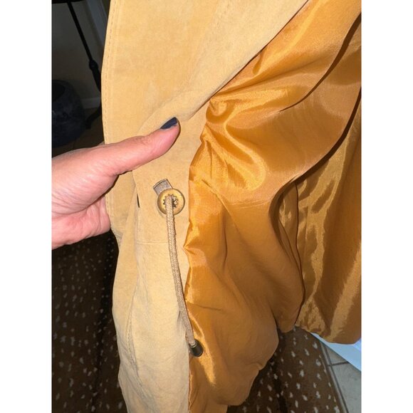 Vintage Johnny Jordan  XXL Genuine Tan Suede Leather Chore Coat Barn Jacket Big - Picture 11 of 11